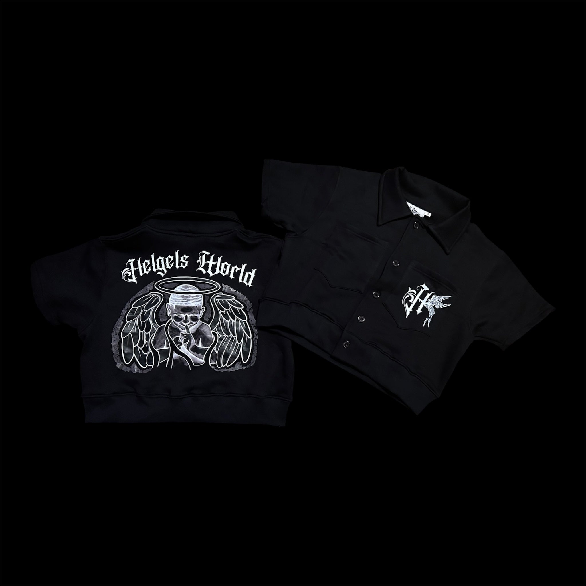 HG Girls Cropped Polo – Black (NO RESTOCK)